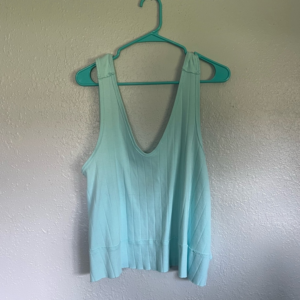 We The Free Aqua Tank Top